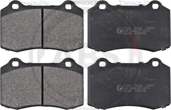 Тормозные колодки ABS задние для De Tomaso Pantera 1971-1993. Артикул 37388