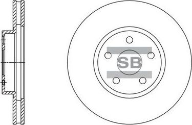 Тормозной диск Sangsin Hi-Q. Артикул SD4077