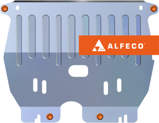 Защита алюминиевая Alfeco для картера и КПП Chery Kimo 2007-2014. Артикул ALF.02.05al