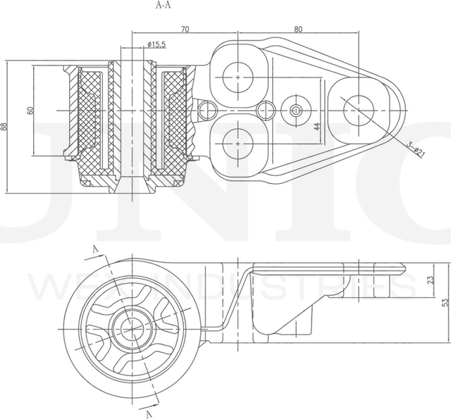 Сайлентблок балки (Unio). Артикул RMP-20023