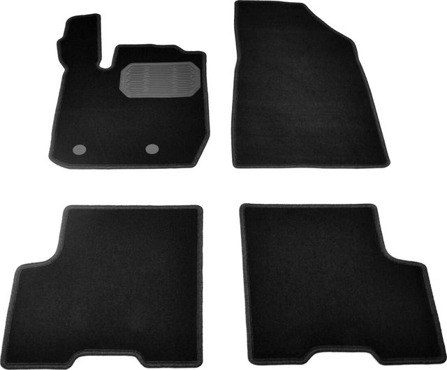 Коврики текстильные Норпласт для салона Renault Arkana I 2019-2026 ЧЕРНЫЕ. Артикул NPA10-VTe690-025