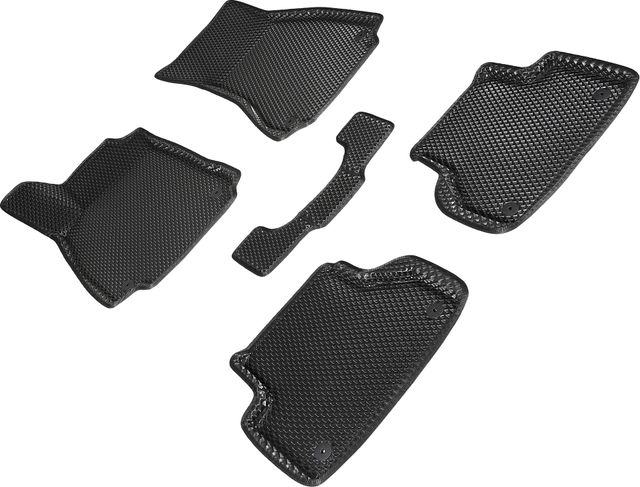 Коврики Seintex 3D EVA ромб для салона Audi A4 B9 2015-2026 ЧЕРНЫЕ. Артикул 96826