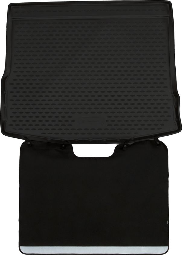 Коврик Element Econom для багажника с функцией защиты бампера Volkswagen Tiguan II 2016-2026. Артикул ELEMENT.SET.010