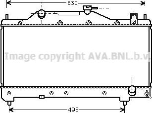 Радиатор охлаждения двигателя AVA для Toyota Avensis I 2000-2003. Артикул TO2283