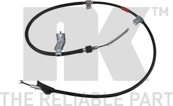 Трос ручника (тросик ручного тормоза) NK левый для Suzuki Baleno I 1996-2002. Артикул 905212