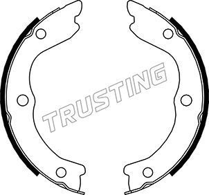 Тормозные колодки (стояночная тормозная система) Trusting. Артикул 067.196