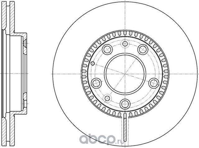 Диск тормозной вентилируемый (G-Brake). Артикул GR20209