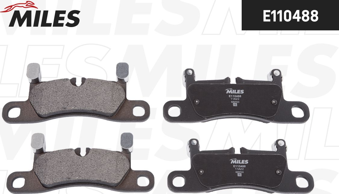 Тормозные колодки Miles (Semi-Metallic). Артикул E110488