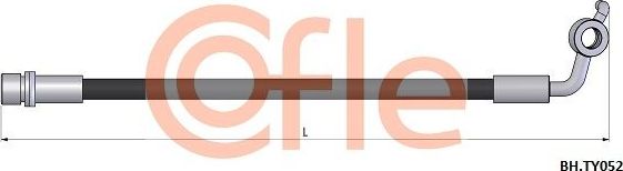 Тормозной шланг Cofle. Артикул 92.BH.TY052