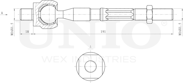 Тяга рулевая (Unio). Артикул SSP-30091