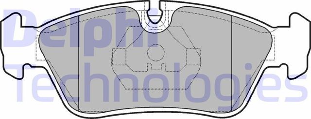 Тормозные колодки Delphi (Low-Metallic) передние для BMW 3 IV (E46) 1997-2005. Артикул LP710