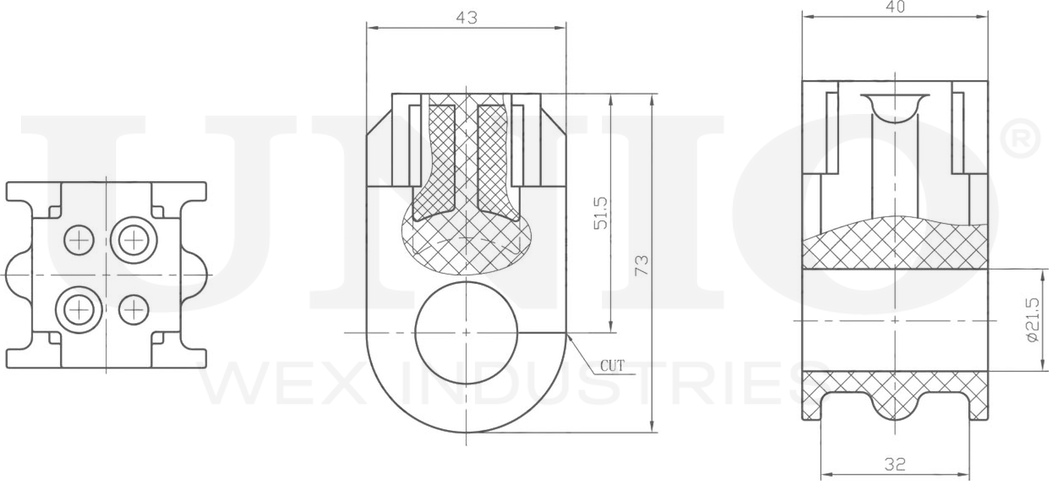 Втулка стабилизатора (Unio). Артикул RMP-10122