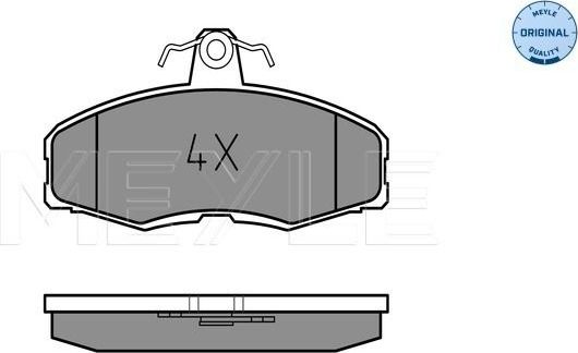Тормозные колодки Meyle Original. Артикул 025 208 6117