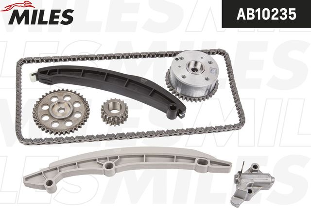 Комплект цепи ГРМ VAG 1.4TSI CAXA co звездочками AB10235 (Miles) Miles. Артикул AB10235