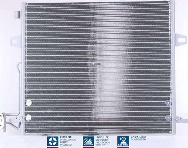 Радиатор кондиционера (конденсатор) Nissens (алюминий) для Mercedes-Benz M-Класс II (W164) 2006-2011. Артикул 940066