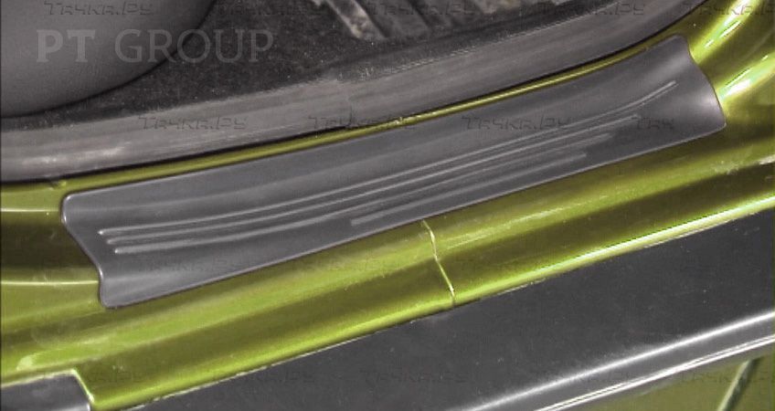 Накладки PT Group на пороги задних дверей ABS для Renault Duster I 2010-2020. Артикул 07010403
