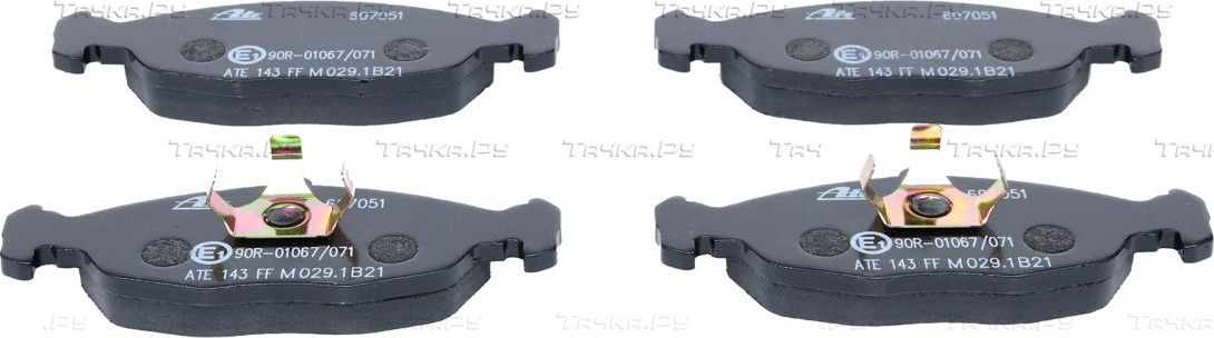 Тормозные колодки ATE передние для Opel Astra F 1991-2005. Артикул 13.0460-7051.2
