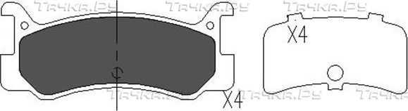 Тормозные колодки Kavo Parts. Артикул KBP-4535