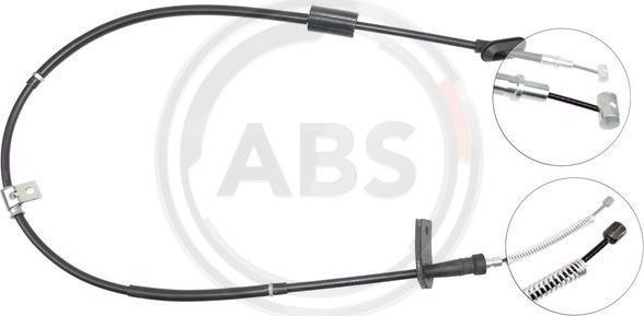 Трос ручника (тросик ручного тормоза) ABS задний левый для Suzuki Alto VI (HA24) 2004-2008. Артикул K18737