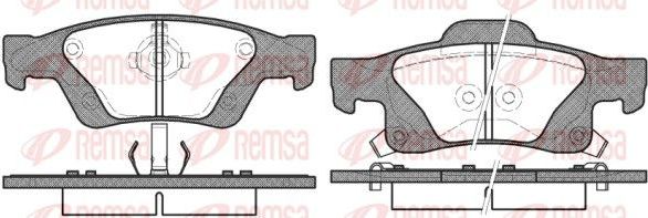 Тормозные колодки Remsa. Артикул 1446.02