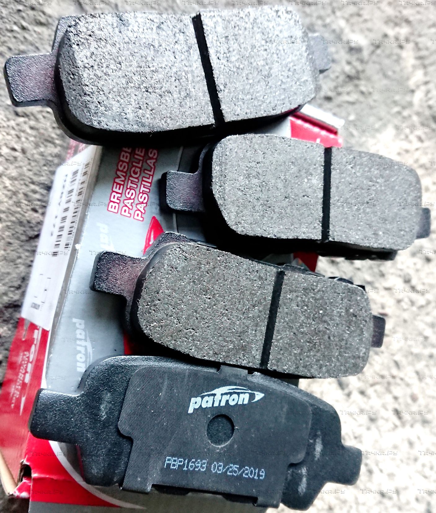 Тормозные колодки Patron задние для Nissan Cube Z12 2010-2026. Артикул PBP1693