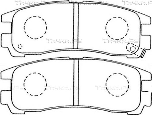 Тормозные колодки FIT задние для Mitsubishi Sigma 1990-1996. Артикул FP0383