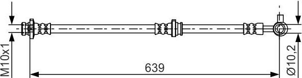 Тормозной шланг Bosch. Артикул 1 987 481 697