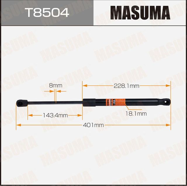 Амортизатор (упор) багажника Masuma. Артикул T8504