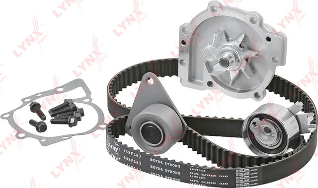 Помпа (водяной насос) с комплектом ремня ГРМ LYNXauto для Volvo C70 I 1997-2005. Артикул PW-1021