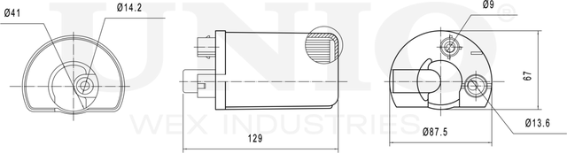 Фильтр топливный Kia Ceed I,II 06-, Cerato II 09-, Hyundai Elantra IV 06- (бензин) (Unio). Артикул FLT-55027