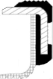 Сальник коленвала Corteco (PTFE (политетрафлуороетилен)/ACM (полиакрил-каучук)). Артикул 19036653B
