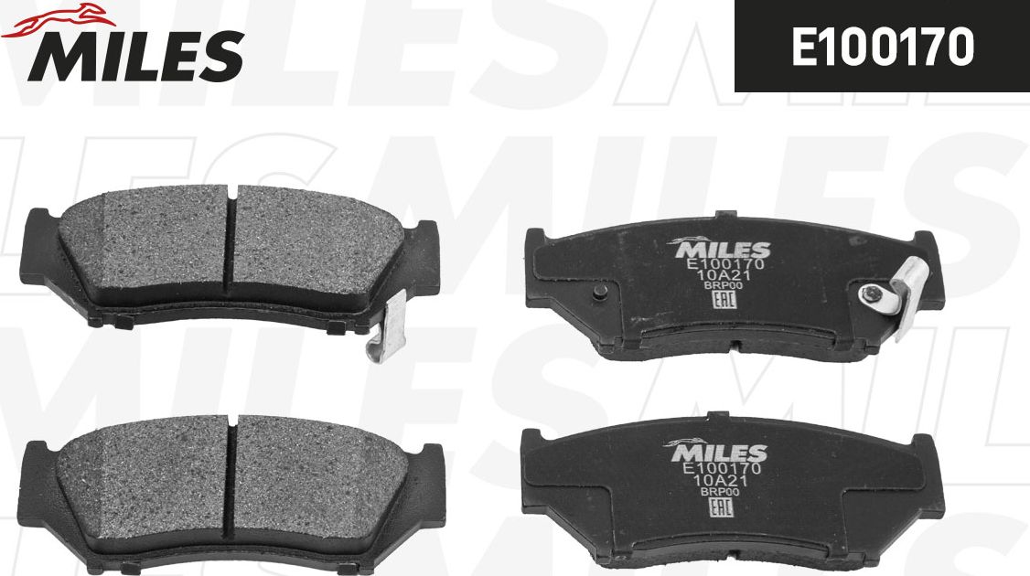 Тормозные колодки Miles (Semi-Metallic). Артикул E100170