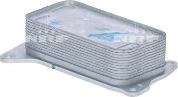 Радиатор масляный (маслоохладитель) для АКПП NRF (алюминий). Артикул 31282