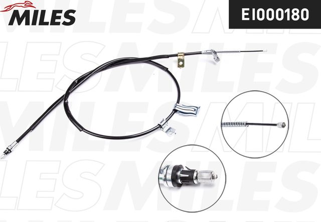 Трос ручника (тросик ручного тормоза) Miles. Артикул EI000180
