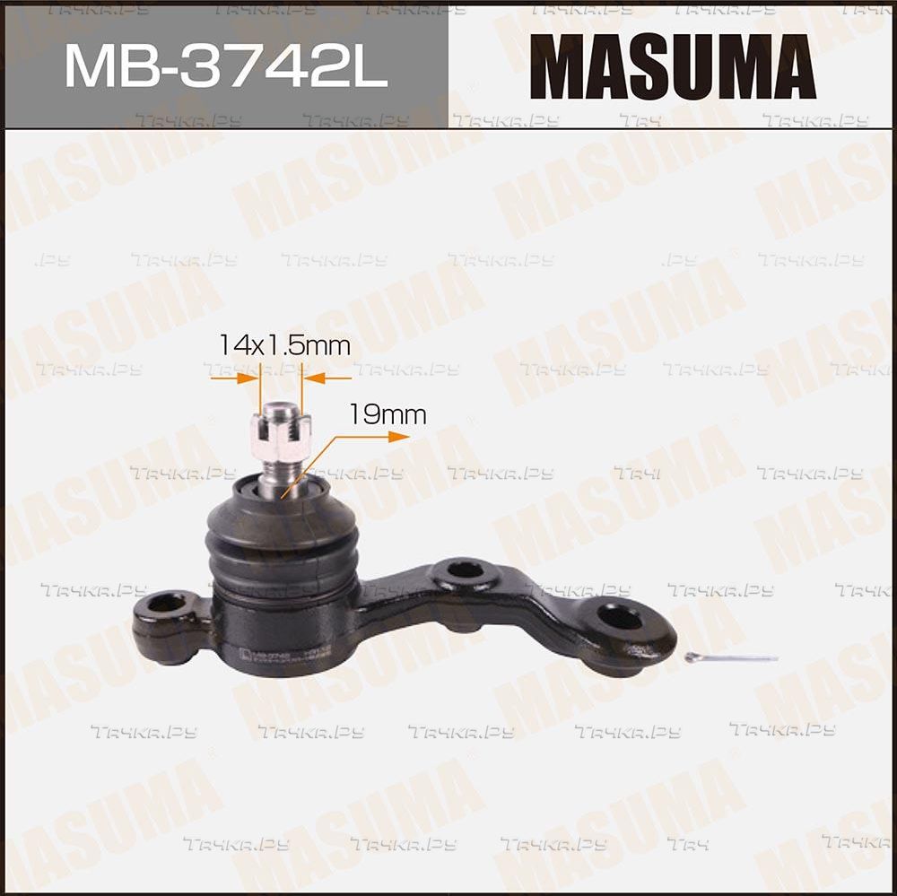 Шаровая опора Masuma передняя передняя левая нижняя для Toyota Chaser V (X90) 1992-1996. Артикул MB-3742L