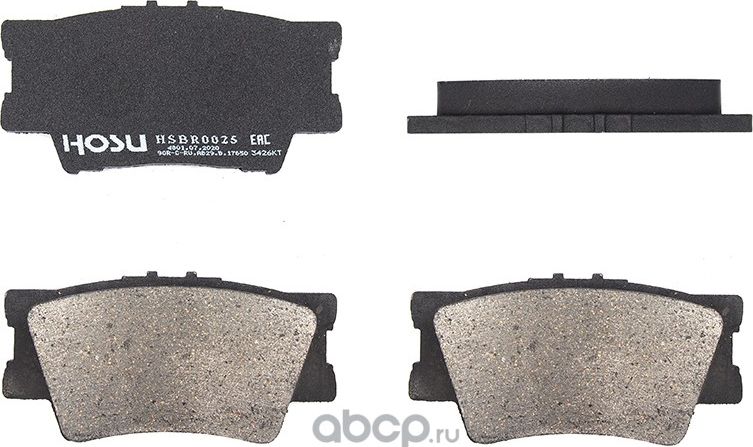 Колодки тормозные зад TOYOTA CAMRY 06-/RAV4 05 (Hosu). Артикул HSBR0025