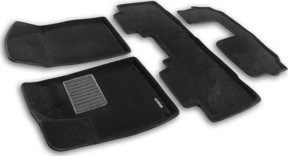 Коврики текстильные Euromat 3D Business для салона (3 ряда) GAC GS8 2023-2026. Артикул EMC3D-001433.1