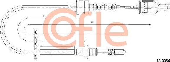Трос сцепления Cofle. Артикул 92.18.0056