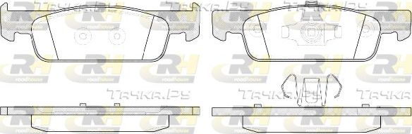 Тормозные колодки RoadHouse передние для Renault Twingo III 2014-2026. Артикул 21540.00