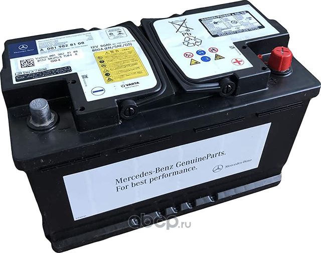 Аккумулятор Mercedes-Benz. Артикул A0019828108