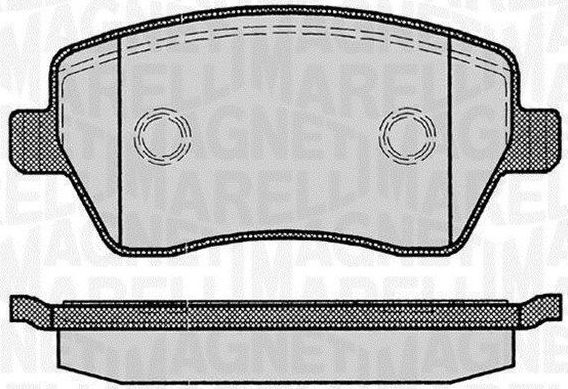 Тормозные колодки Magneti Marelli. Артикул 363916060347