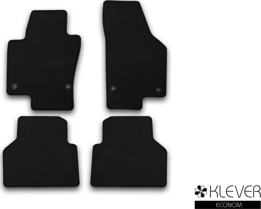 Коврики Klever Econom для салона Volkswagen Tiguan I кроссовер 2007-2011. Артикул KLEVER01512101200k