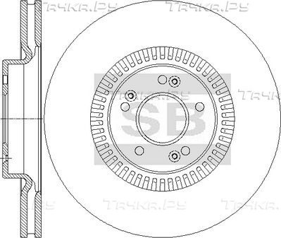 Тормозной диск Sangsin Hi-Q. Артикул SD1177