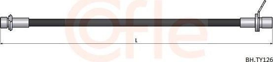 Тормозной шланг Cofle. Артикул 92.BH.TY126