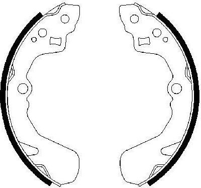 Тормозные колодки Bosch задние для Subaru Justy II 1995-2003. Артикул 0 986 487 436