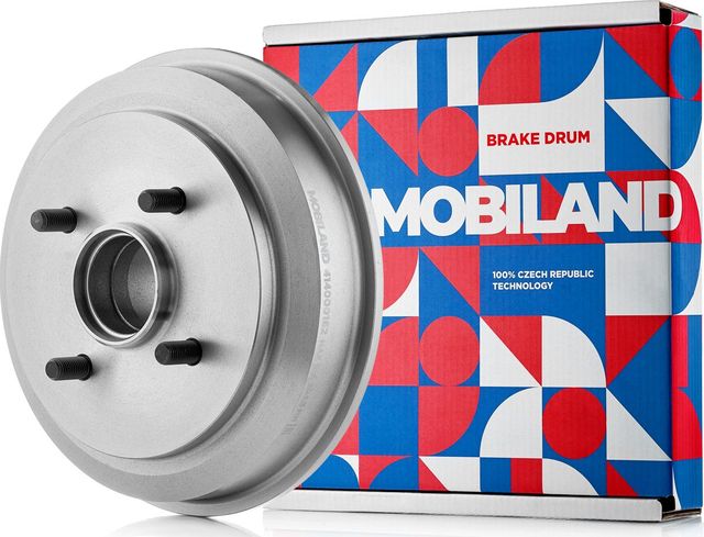 Тормозной барабан Mobiland задний для Ford Fusion I 2002-2012. Артикул 414000162