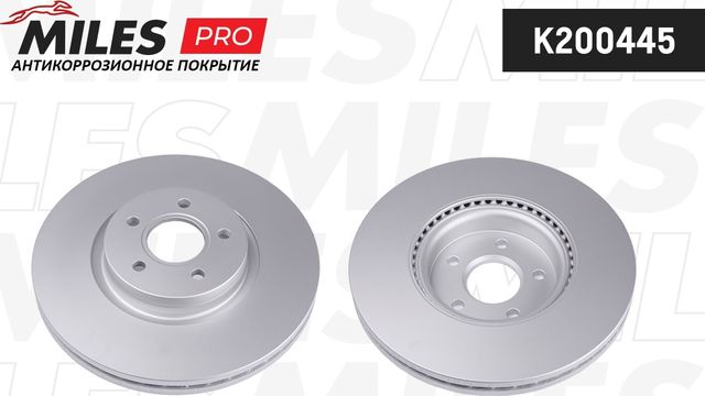 Тормозной диск Miles передний для Volvo V50 I 2004-2012. Артикул K200445