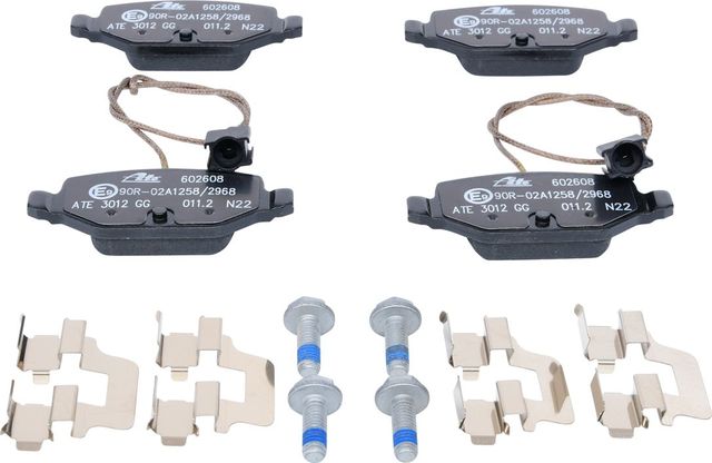 Тормозные колодки ATE задние для Fiat 500 II 2007-2026. Артикул 13.0460-2608.2