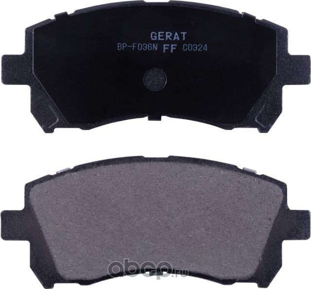 Тормозные колодки Gerat BP-F036N (передние) Normal Gerat. Артикул BPF036N