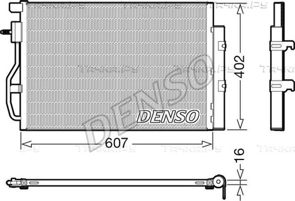 Радиатор кондиционера (конденсатор) Denso. Артикул DCN15008